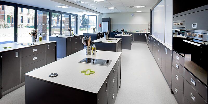 Dulwich Prep School Island Layout Food Technology Room Image